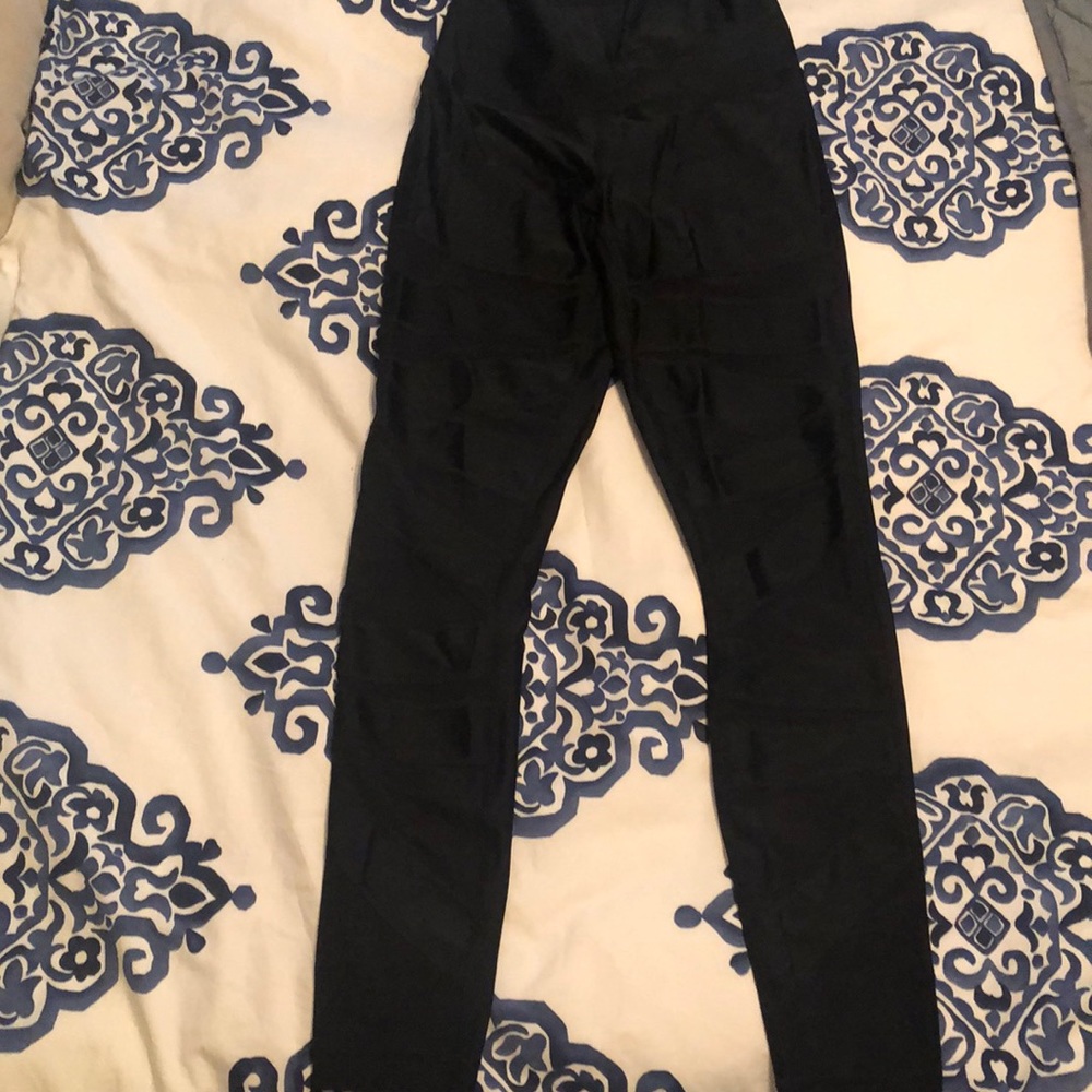 Lululemon leggings with sheer exposure